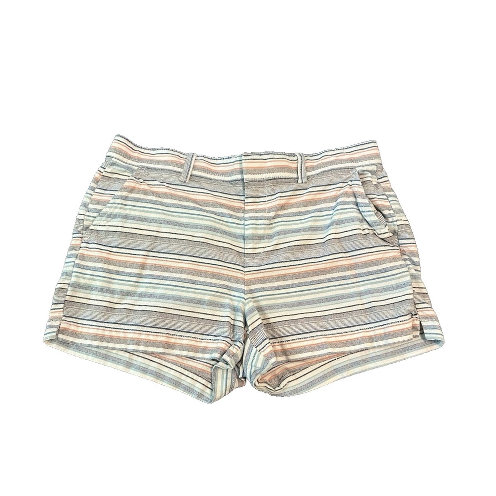 Nautical Coastal Gap Womens Striped Shorts 6 Resortwear Beach Vacation Seaside